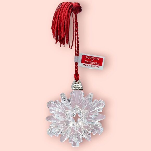 Vintage 2005 Waterford Crystal Ornament Snowflake Christmas Germany NIB